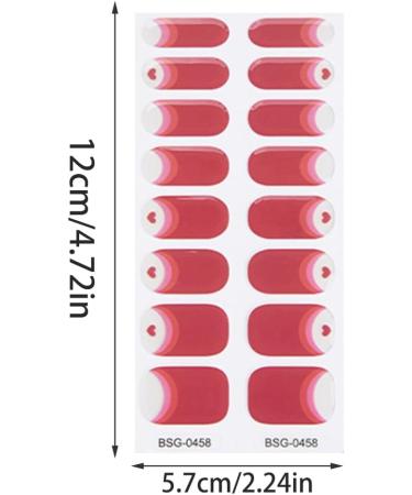 Ruarby Coffin/Ovals Press on Nail French Stripes Fake Nails Acrylic False Nails Artificial Nails Glues on Nail for Womens Girls - Buy Online on GoSupps.com