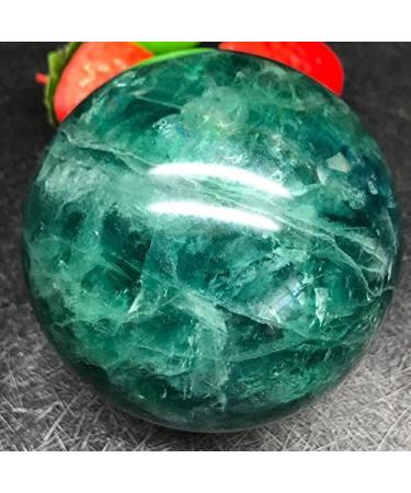 Gemstones for Decoration 50mm Natural Green Fluorite Quartz Crystal Ball Aura Crystal - Buy Online on GoSupps.com