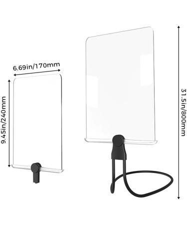 Glass for Reading | Hands Free Large Clear 5X Glass Full Book Page Loupe - for Reading Small Prints & LowVision Seniors - Buy Online on GoSupps.com