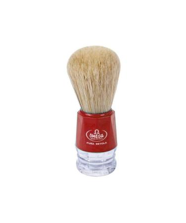 Omega shaving brush pure bristle 10077 green handle