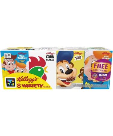 Cereal Bundle Consisting of Kellogg's 8 Variety Packs 196g & Nestle Box Bowls Cereals 6 Pack 214g (2 Pack) - Buy Online on GoSupps.com
