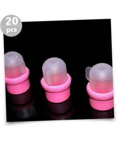 Lot de 20 Bouchons de Trempage D ongles en Silicone Rose Pratique et R utilisable pour Dissolvant M nager Usage Professionnel et Manucure Domicile - Buy Online on GoSupps.com