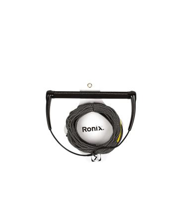 Ronix Combo 3.0 Hide Grip Wakeboard Handle w/ Hyb. Solin Rope Grip- 1.15 in. Diameter / Rope- 75ft Black