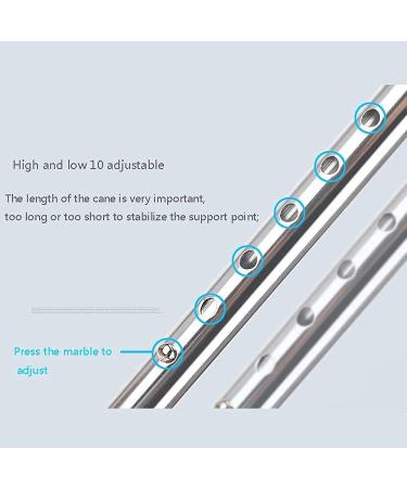 Four Corner Crutches Anti-Slip Stainless Steel Telescopic Walking Sticks for Elderly Suitable for The elderlywalking Stick Elegant - Buy Online on GoSupps.com