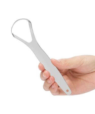 Yatlouba Stainless Steel Tongue Scraper - Portable & Effective Tongue Cleaner for Fresh Breath - Buy Online on GoSupps.com