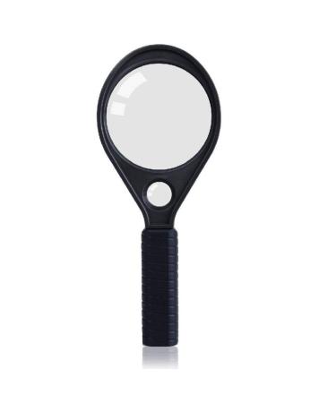 Magnifier Handheld Seniors Reading Identification Main Mirror 3 Times Magnification Auxiliary Mirror 6 Times Magnification Made in China