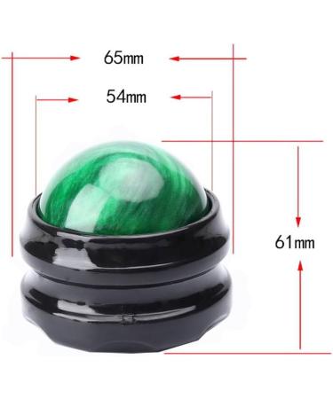 Ydseozoa Manual Massage Roller Ball - Tension Relief for Muscles Shoulders Back & More | Green | Relaxation & Therapy - Buy Online on GoSupps.com