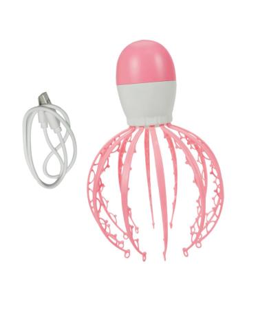 Sewoart massage device Head massage with tingling hair stimulation scratch scratch trees to the scalp shampoo massage brush head scratch pink baby octopus ABS shock