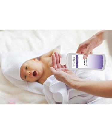 Dukal Moisture Baby Oil 16 oz - Pure Mineral Oil for Gentle Baby Massage and Softening Dry Skin - Buy Online on GoSupps.com