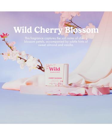 Wild - Cherry Blossom Refill Trio Pack - Natural Refillable Deodorant - Vegan & Eco-Friendly - Aluminium Free - Long Lasting Protection - Natural Ingredients - 3 Pack of 40g Refills Cherry Blossom 4.23 Ounce (Pack of 1) - Buy Online on GoSupps.com