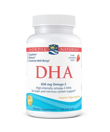 Nordic Naturals DHA Strawberry 500 mg 90 Soft Gels