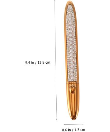 Outanaya Non Magnetic Eyeliner Self Adhesive Mascara Eyeliner Pencil Makeup Tools Neck Masks Cosmetic Tools Make up Paste Drill 1 count (Pack of 1) Golden - Buy Online on GoSupps.com