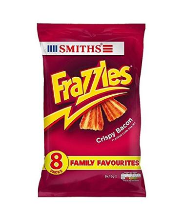 Smiths Bacon Crispy Locksmith Frazzles 136G (Pack of 4)