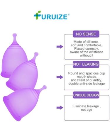 Buy Furuize Sporti Menstrual Cup with Sterilization Cup - 100% Medical Soft Silicone Prevents Infections & Strengthens Pelvic Floor - 1 Pack - Buy Online on GoSupps.com