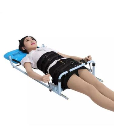Back Lumbar Traction Device Home Use Cervical Spine Extension Stretcher Device Relieving Neck & Lumbar Spondylosis with Inflatable Pillow Decoration