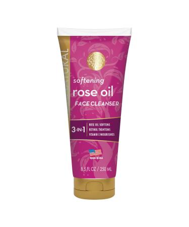 Arganatural Skin Softening Rose Face Cleanser with Rose Oil Retinol & Vitamin E to Clean and Hydrate 8 Fl Oz 237 ml
