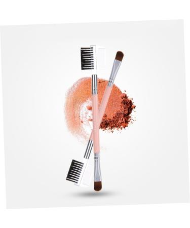 1 Double Ended Brow Brush Eyelash Brush Concealer professional cosmetics brush Double-headed Eyeshadow Brush eyelash comb Eyeshadow Makeup Brush Miss major applicator - Buy Online on GoSupps.com