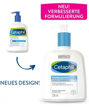 Cetaphil Reinigungslotion f r trockene empfindliche Top 236 ml Lotion - Buy Online on GoSupps.com