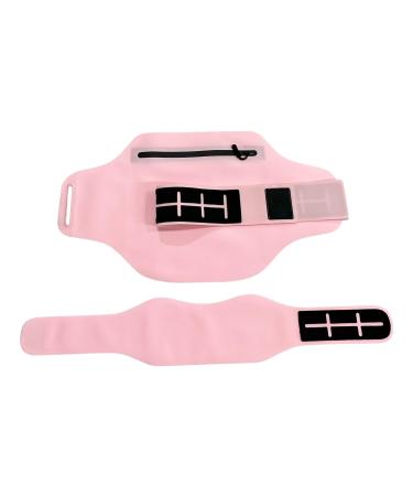 Bio-Rizinus oil pack with zip pocket washable castor oil pack with an adjustable rubber band cotton-ripening oil-pack compress set for knees Wasit liver detox pink rose