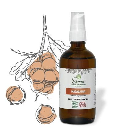 Salvia - Organic Macadamia vegetable oil - Cold pressed - 100% pure and natural - 100 ml