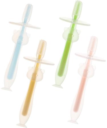 Beavorty 12-Pack Pink Baby Toothbrush Set - Soft Manual Infant Brushes for 1-Year-Olds - Suction Travel Toddler Toothbrushes - Buy Online on GoSupps.com