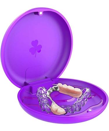Braces Box & Dento Box - 2 pcs Splint Box for Bite Splint & Night Guard - KFO Box (Violet) | International Shipping - Buy Online on GoSupps.com