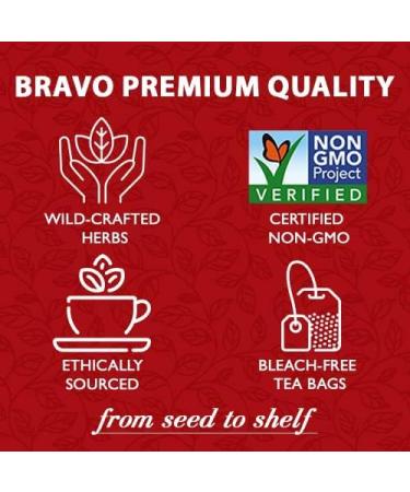 Bravo Tea Lion's Mane Mushroom Herbal Tea Caffeine Free 20 Tea Bags 6 Count 20 Count (Pack of 6) - Buy Online on GoSupps.com