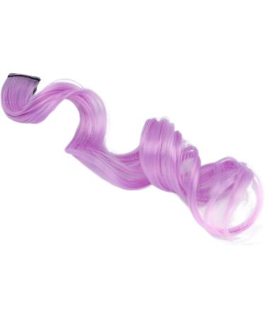 Clip Hair Curly Wig Colorful Hair Extension for Women for Prom Party (Purple) - Buy Online on GoSupps.com