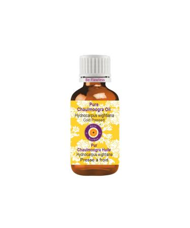 d ve herbes Pure Chaulmoogra Oil (Hydnocarpus wightiana) 100% Natural Therapeutic Grade Cold Pressed 15ml (0.50 oz)