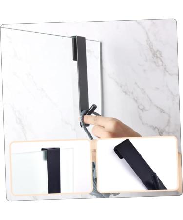 SOESFOUFU 2pcs Bathroom Door Hook Over The Door Coat Rack Holder Black Hangers Towel Hanger Stainless Steel 17.80X4.00X3.00CM Black - Buy Online on GoSupps.com