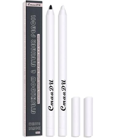 Waterproof Eyeliner Glue Professional Eyeliner Gel Pen Long Lasting Makeup Pen Black Eyeliner and White Eyeliner 2 Colors - Buy Online on GoSupps.com