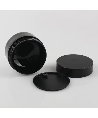 Tianzd 24pcs 50g Matte Black Cosmetic Containers with 6 Spoons - Durable Plastic Cream Jars for Doses & Gels - International Shipping Available - Buy Online on GoSupps.com