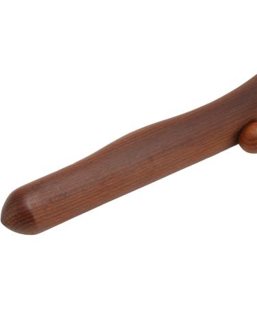 Muscle Massage Wooden Stabber - Ten Pearls Carbonized Beech Roller Stick with Slipproof Grip - 10 Massage Points GUA SHA Rod for Back Massage - Buy Online on GoSupps.com