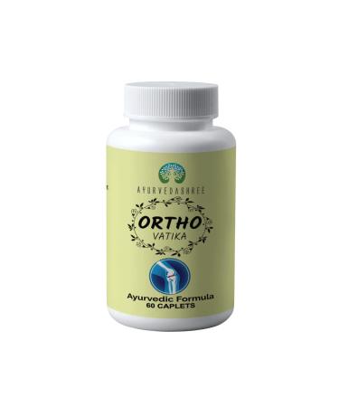 AYURVEDASHREE Ortho Vatika 60 Caplets | Ortho Herb | Orthoherb | Boswellia Serrata Herb | 60 Caplets of 1000 MG | Each 1000 MG Caplet Contains Extract of 8 Natural Herbs and Omega-3 - Joint Support