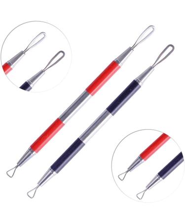 1pcs Blackhead Acne Pimple Remover Needles Stainless Steel Spot Come Done Blemish for Face Skin Cleaning Extractor Tools JI008 - (Color: Red) - Buy Online on GoSupps.com
