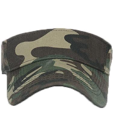 Men's Camouflage Military Baseball Sun Visor Hat - Green Camouflage | Medium Size - Buy Online on GoSupps.com