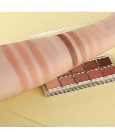 AMY'S DIARY Nude Pink Matte Eyeshadow Palette - 10 Cool Toned Shades (05) - Buy Online on GoSupps.com