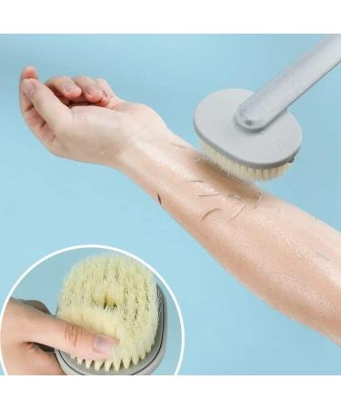 Long Handle Bath Massage Cleaning Brush - Exfoliating Back Scrubber for Hard to Reach Areas (Green) - Buy Online on GoSupps.com