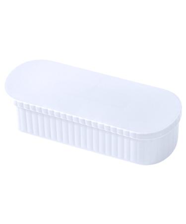 Makeup Brush Cleaner Box Cleaning Mat Brushes Organizer with Drying Holder - Efficient Cleaning Tool Portable Sponge Washer for Powder Puff Makeup Brushes Three Generations of White