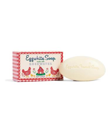 Kalastyle EGGWHITE & ROSEWATER Facial Soap | Removes Makeup | Tightens Pores | Softens Skin | 1.76 ounces / 50 grams