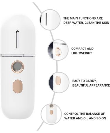 Vaporisateur Facial Nano Portable Blanc Appareil Vapeur Faciale Hydratant Brume Fine pour Soin du Visage Usage Voyage et Bureau Hydratation Profonde R servoir Longue Dur e - Buy Online on GoSupps.com