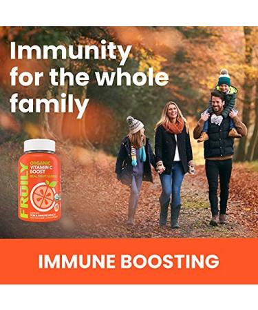 Fruily Organic Vitamin C Boost Gummies - Mixed Fruit Flavor - 60 Count - Buy Online on GoSupps.com