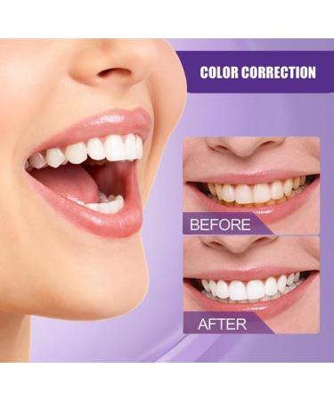 Purple Toothpaste for Teeth Whitening - 30/90ml | Yellow Stain Removal & Sensitive Teeth Kit (3PCs) - Buy Online on GoSupps.com
