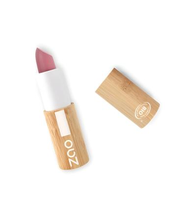 Zao Classic Pink Lipstick Lustrous Moisturizing Creamy Formula Bamboo Case Long Lasting Intense Color Ultra Pigmented High Impact Makeup Lip Color Organic Pomegranate Extract & Shea Butter 3.5gr (462) Old Pink 462