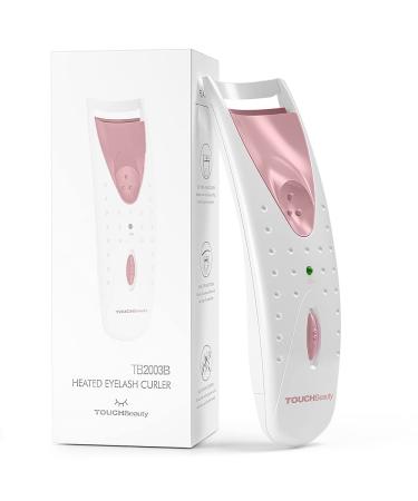 TOUCHBeauty Heated Eyelash Curler Electric Eyelash Curler with Silicone Heating Pad Long-Lasting Eyelash Makeup Tool for Women AG-2003AP (Pink)