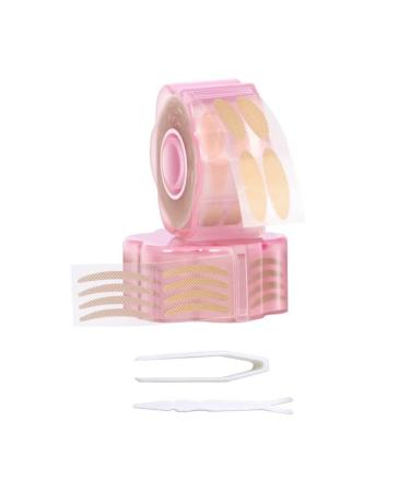 Ipetboom 1 Set Double Eyelid Sticker Clear Tape Eye Lid Lifters Tape Eyelid Sticker Tape Makeup Tools Traceless Eyelid Tape Double Eyelid Fiber Beautiful Eyes Beauty Stickers Pink