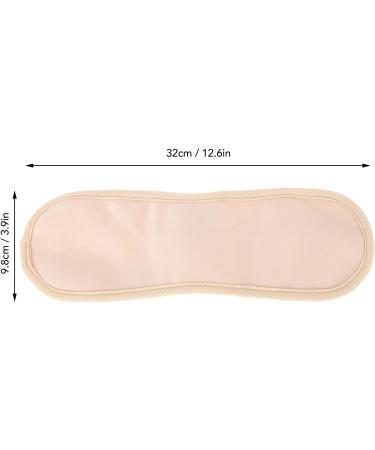 Narrow-Ribbed Reusable Castor Oil Pack - Soft Compress for Neck Pain & Thyroid Relief (Khaki) - Buy Online on GoSupps.com