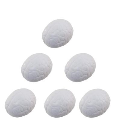 Stress Relief Squeezable Foam Brain 6 Pack