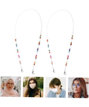 HAPINARY 2pcs Mask Anti-Drop Chain Shot Glasses - Custom Polymer Clay Sunglasses for Kids | International Shipping Available - Buy Online on GoSupps.com