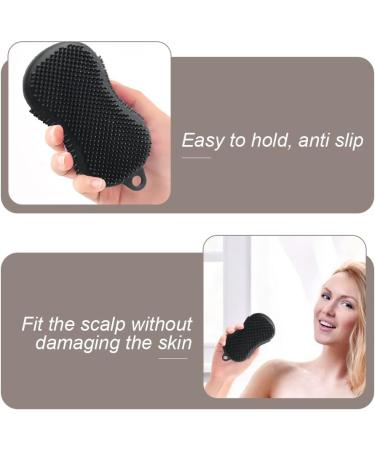 Flexible Silicone Body Scrubber & Scalp Exfoliator - Dandruff Brush for Baby Shower Bath - Men, Women & Kids - Buy Online on GoSupps.com